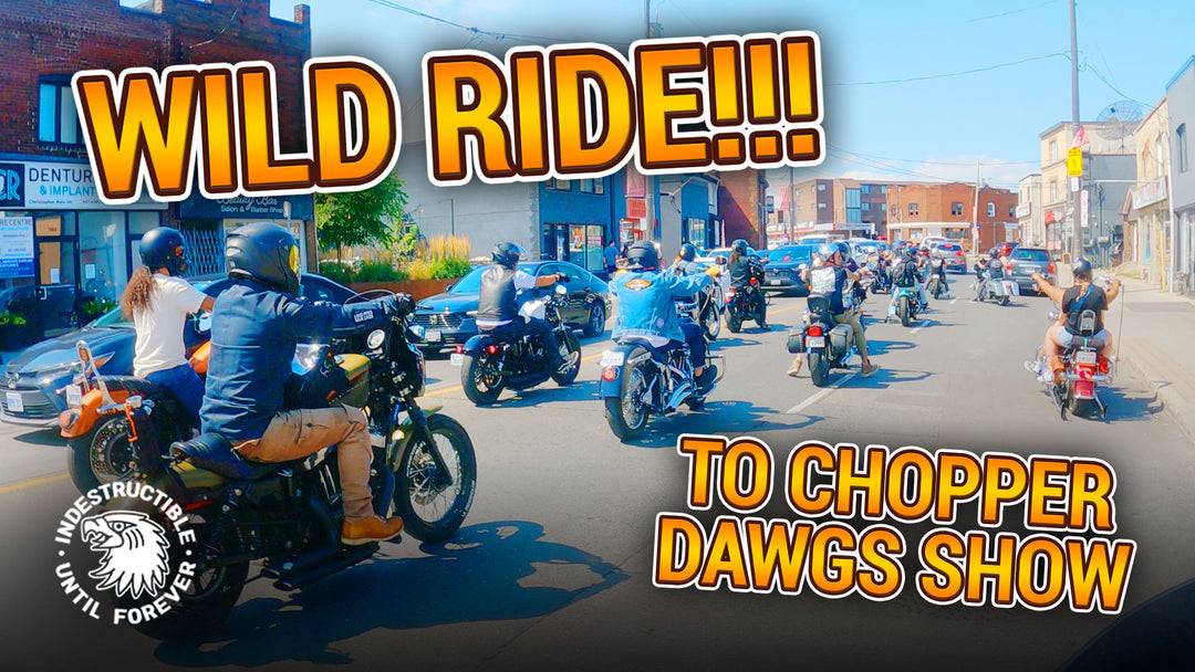 Wild ride with 30+ motorcycles